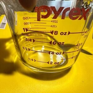 PYREX 1 cup measuring cup, US & metric, ounces & ml